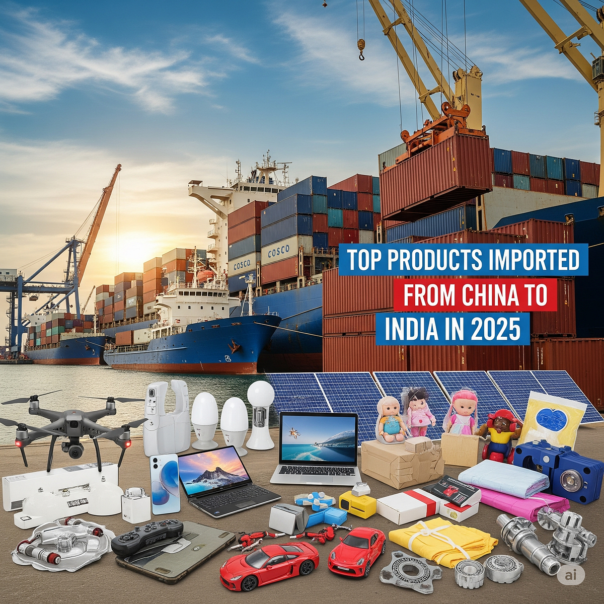 Top Products Imported from China to India in 2025