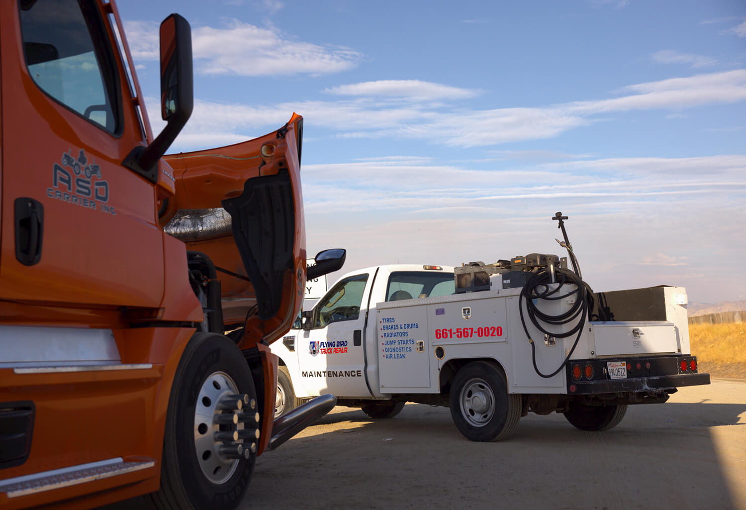 Commercial Truck Roadside Assistance in Bakersfield, CA